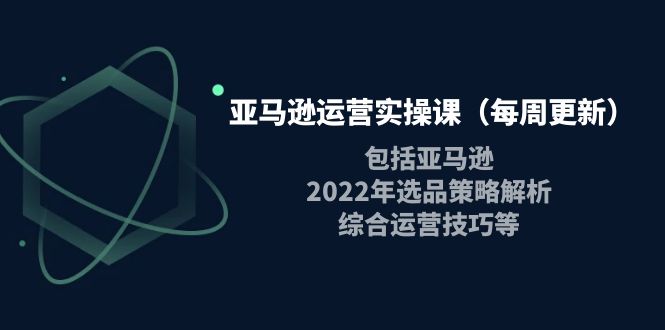 【副业项目4284期】亚马逊运营实操课：包括亚马逊2022选品策略解析，综合运营技巧等-火花副业网