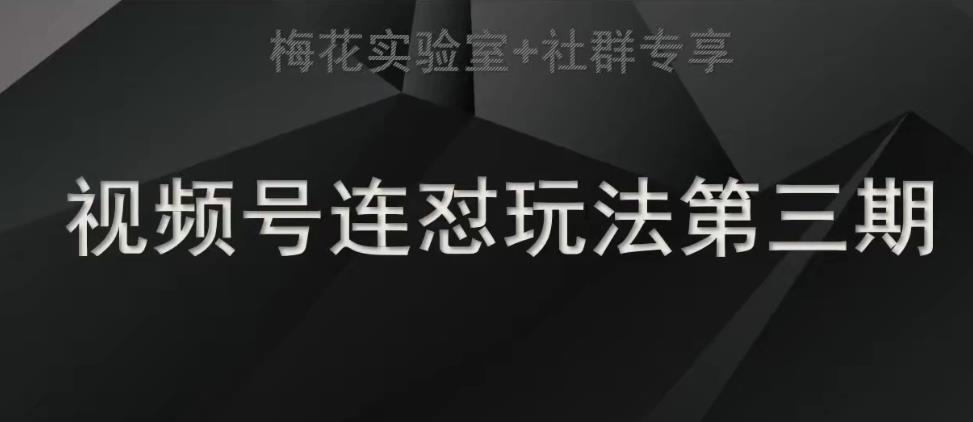 【副业项目7573期】梅花实验室社群连怼玩法第三期轻原创玩法+测素材方式-火花副业网